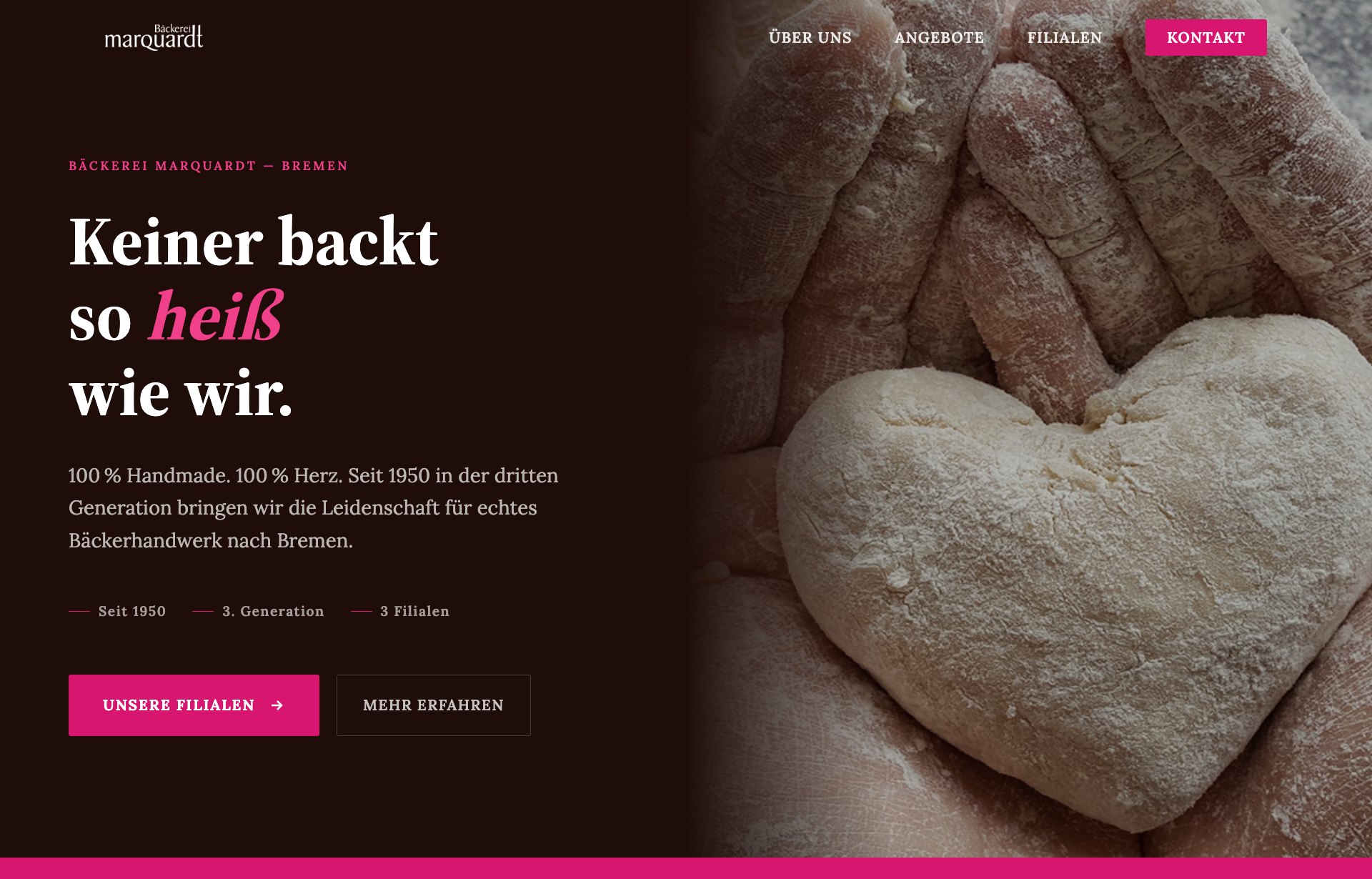 Website-Redesign Bäckerei Marquardt